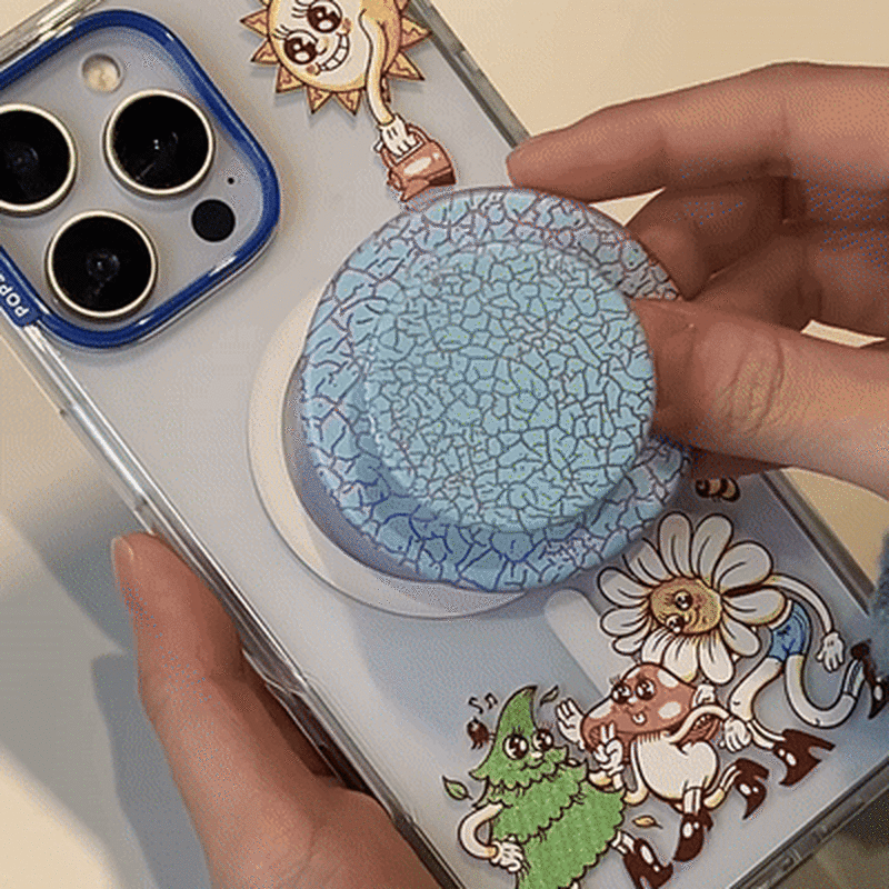 Crackle Reef Printed Sugar Plum — MagSafe PopGrip image number 2